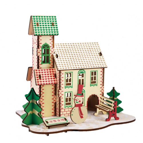 Bouwpakket huisje kerst Geef een uniek bouwpakket cadeau